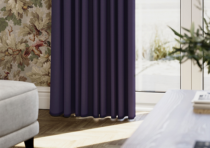 Kyoto Faux Silk, Berry - Made to Measure Curtains - Image 5